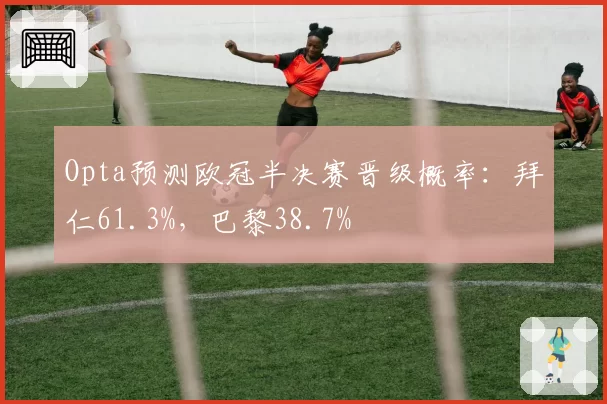 Opta预测欧冠半决赛晋级概率：拜仁61.3%，巴黎38.7%